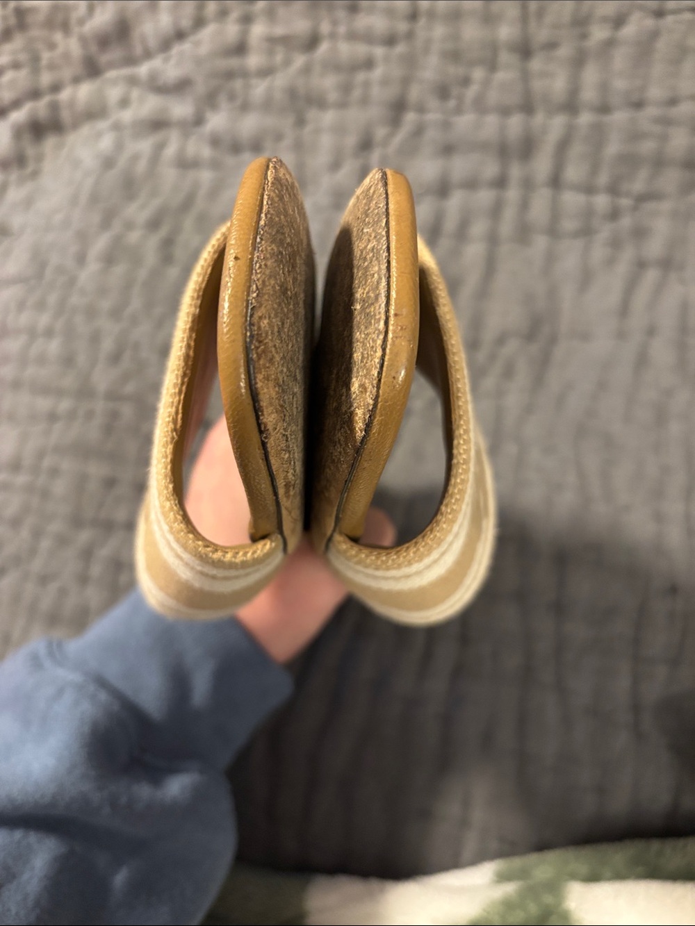 Tory Burch Beige and Cream Canvas Slide Sandals - Picture 4 of 4